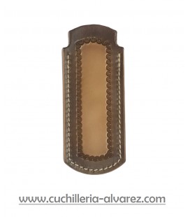 Funda de piel FJC4D MARRON artesana JOSE CARBALLIDO