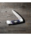 Navaja CASE TRAPPER U.S. Navy Embellished Smooth Natural Bone