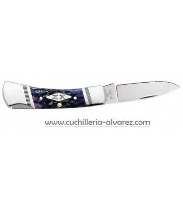 Navaja CASE TRAPPER U.S. Navy Embellished Smooth Natural Bone