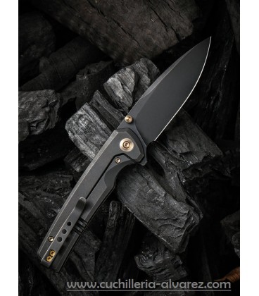 Navaja We Knife Co Subjugator Framelock Black Framelock 21014C5