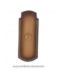 Funda de piel FJC4D MARRON artesana JOSE CARBALLIDO doble