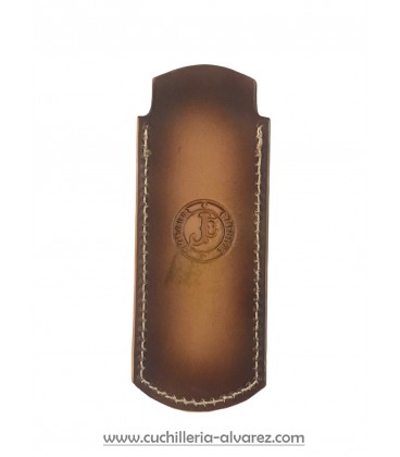 Funda de piel FJC4D degradado 2 MARRON artesana JOSE CARBALLIDO doble