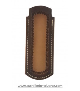 Funda de piel FJC4D MARRON5 artesana JOSE CARBALLIDO doble