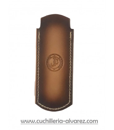 Funda de piel FJC4D MARRON5 artesana JOSE CARBALLIDO doble