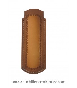 Funda de piel FJC4D MARRON6 artesana JOSE CARBALLIDO doble