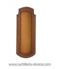 Funda de piel FJC4D MARRON6 artesana JOSE CARBALLIDO doble