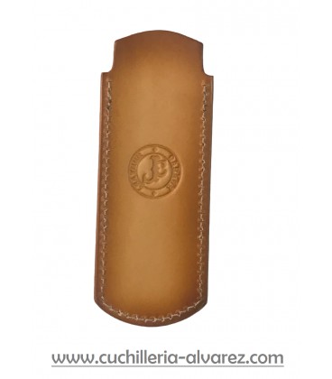 Funda de piel FJC4D MARRON6 artesana JOSE CARBALLIDO doble