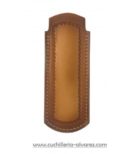 Funda de piel FJC4D MARRON7 artesana JOSE CARBALLIDO doble