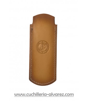 Funda de piel FJC4D MARRON7 artesana JOSE CARBALLIDO doble