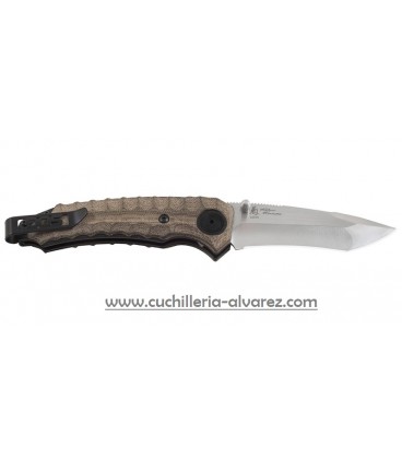 Navaja SOG KIKU ASISTIDO - SATINADO, S35VN - MICARTA NATURAL SGKIKUAS