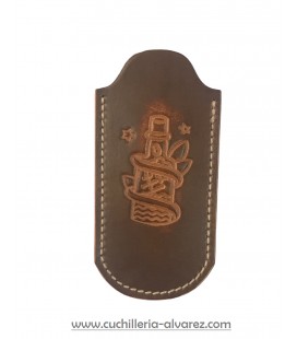 Funda marinera de piel FJCMAR5 artesan6OSE CARBALLIDO doble