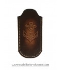 Funda marinera de piel FJCMAR1 artesana JOSE CARBALLIDO doble