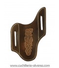 Funda cinturon de piel FJCCINMD2 marron artesana JOSE CARBALLIDO