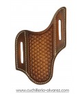 Funda cinturon de piel FJCCIN11 marron artesana JOSE CARBALLIDO