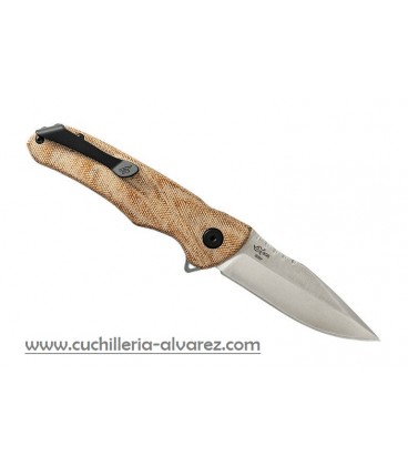 Buck SPRINT PRO TAN CANVAS MICARTA 841TNS