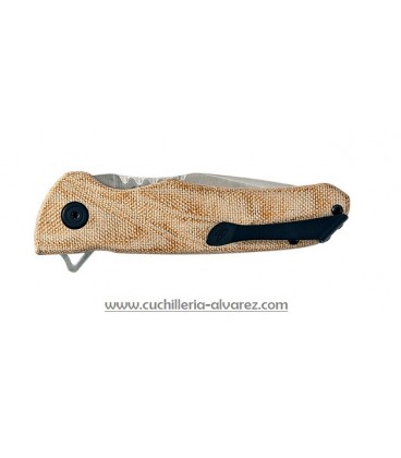 Buck SPRINT PRO TAN CANVAS MICARTA 841TNS