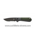 Benchmade REDOUBT SERRATED Grivory gris/verde 430SBK