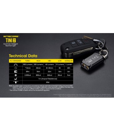 Linterna NITECORE TINI2 SS Versión de acero