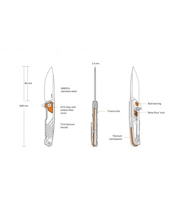 Navaja RUIKE M875-SZ Tratamiento Criogénico