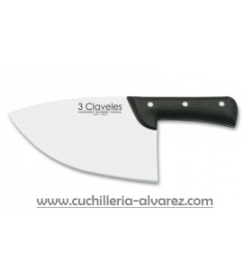 Macheta chuletera 3 CLAVELES carnicero 27.5 cm 01825