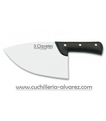 Macheta chuletera 3 CLAVELES carnicero 27.5 cm 01825