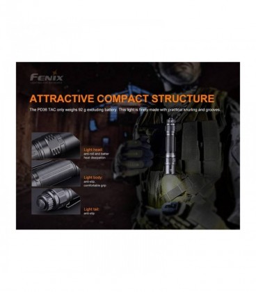 Linterna Fenix PD36R-PRO 2800 lúmens