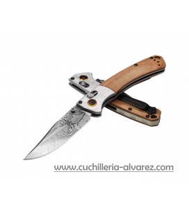 Benchmade MINI CROOKED RIVER Whitetail artwork Limited Edition Artist Series 15085-2202
