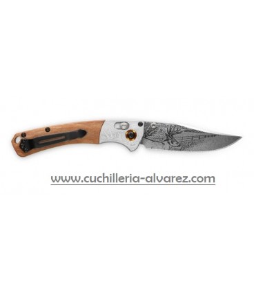 Benchmade MINI CROOKED RIVER Whitetail artwork Limited Edition Artist Series 15085-2202