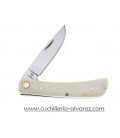 Navaja Hen & Rooster Folder White Bone HR5038WSB