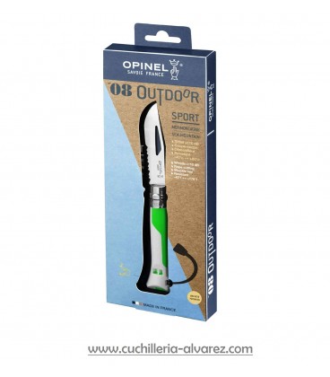 Opinel Nº8 OUTDOOR FLUO VERT