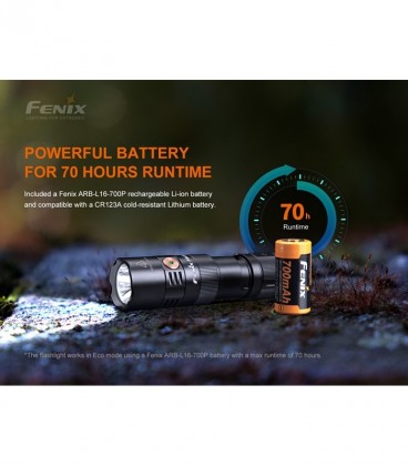 Linterna Fenix PD25R  800 lúmens (Recargable)