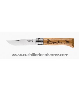 Opinel Nº 8  Animalia Gamuza 002336