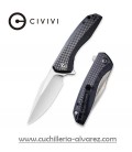 CIVIVI BAKLASH 801D Flipper Knife G10 With Carbon Fiber