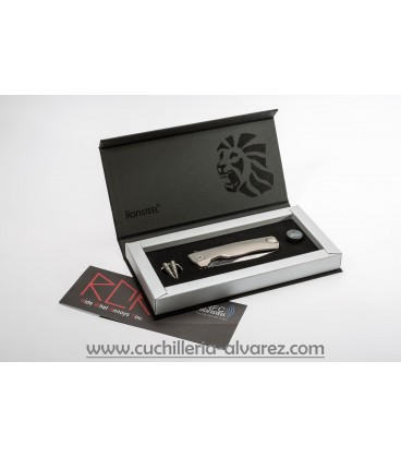 Navaja Lionsteel ROK B TITANIUM BRONZO