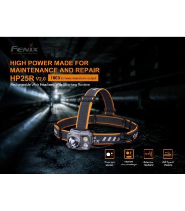 Frontal FENIX HP25R-V2.0 1600 Lumens