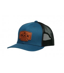Gorra BUCK Leather Logo Patch Cap Blue 89159