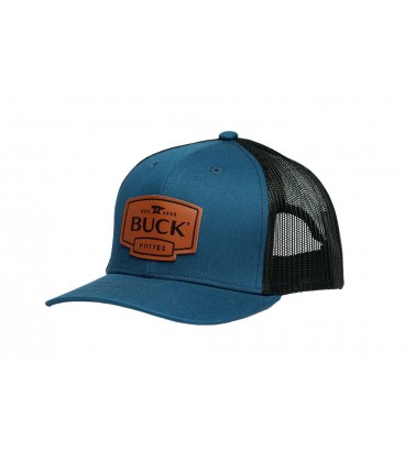 Gorra BUCK Leather Logo Patch Cap Blue 89159