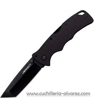 Navaja COLD STEEL VERDICT Lockback Black Tanto FLC3T10A