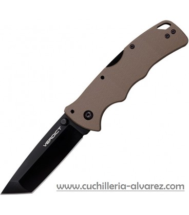 Navaja COLD STEEL VERDICT Lockback FDE Tanto FLC3T10AFDE