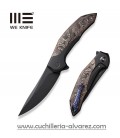 Navaja We Knife Merata Flipper Knife Titanium Handle With Carbon Fiber Inlay 22008B1