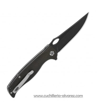 QSP Knife Gavial Linerlock Micarta marron QS126D2