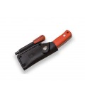 Cuchillo Joker erizo CN81-P NARANJA f. cuero + pedernal