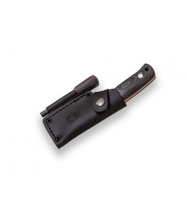 Cuchillo Joker erizo CM81-P NEGRO f. cuero + pedernal