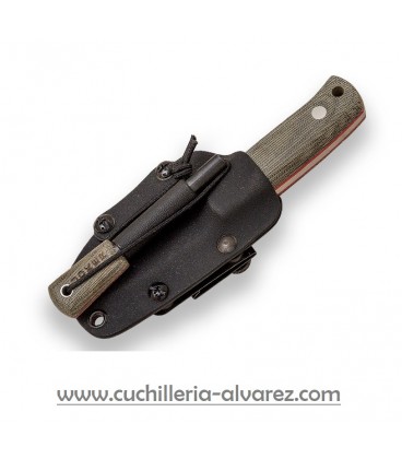 Cuchillo Joker erizo CV81-F VERDE f. kidex + pedernal