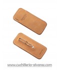 Funda LIONSTEEL piel marron con clip 900FDV3 SN