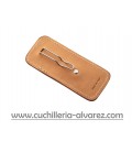 Funda LIONSTEEL piel marron con clip 900FDV3 SN