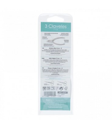 Alicate uñas 3 CLAVELES 12107