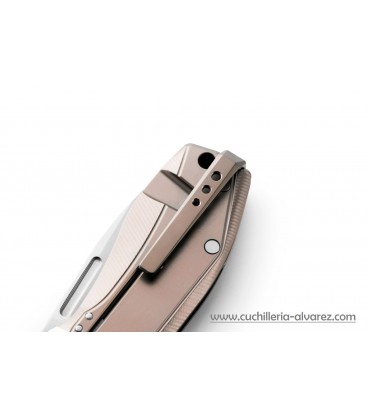 Navaja Lionsteel LSNA01 BR Titanio bronce
