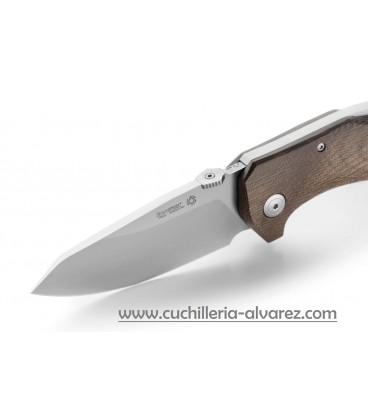 Navaja Lionsteel LSTM1 MS Micarta verde