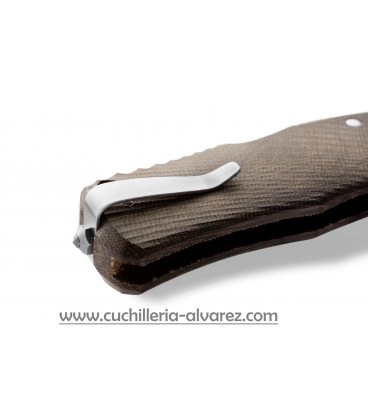 Navaja Lionsteel LSTM1 MS Micarta verde